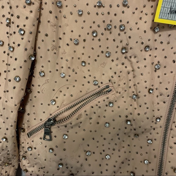 ALICE & OLIVIA DEMIA EMBELLISHED BOMBER JACKET - Picture 2 of 3